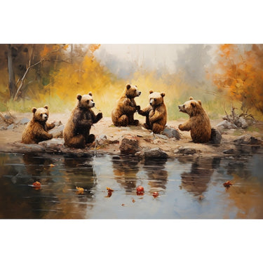 Bear Familly Canvas